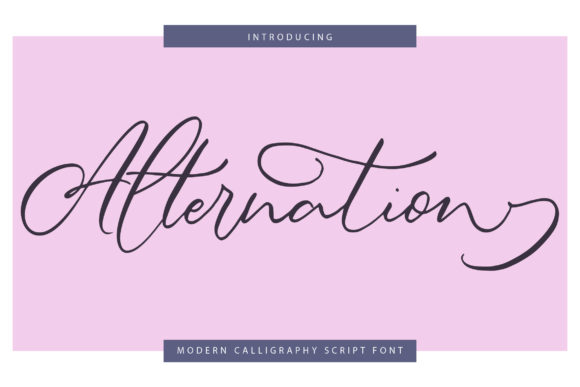 Alternation: A Handwritten Font for Elegant Design