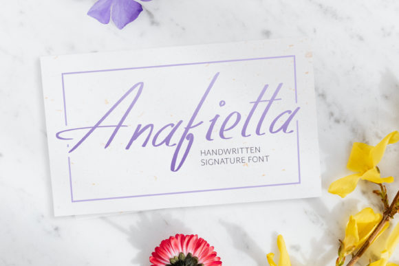 Anafietta: A Sweet Handwritten Font for Elegant Design