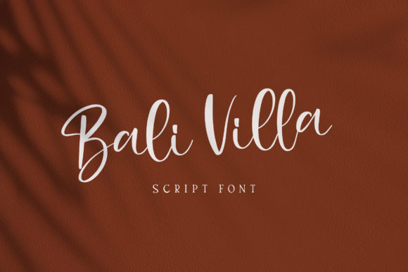 Bali Villa Font for Creative Projects