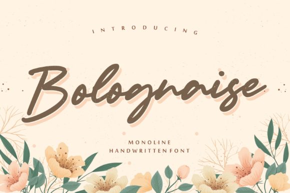 Bolognaise Font for Web Design