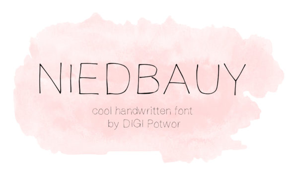 Niedbauy: A Handwritten Font for Creative Projects