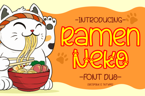 Ramen Neko Font for Web Design