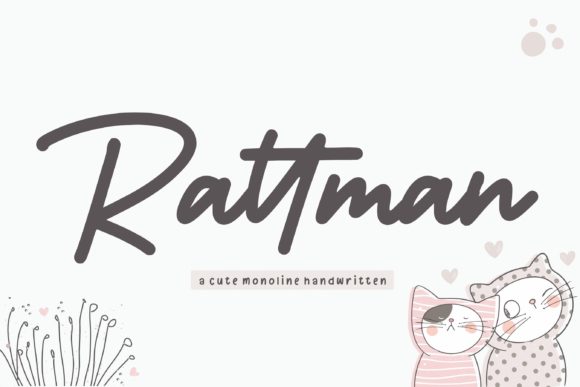 Rattman Font: Elegant Handwritten Style