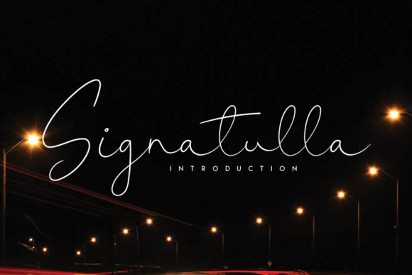 Signatulla Font for Business Branding
