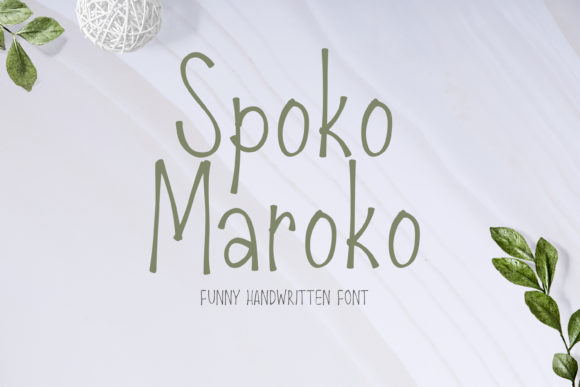 Spoko Maroko: A Handwritten Font for Creative Projects