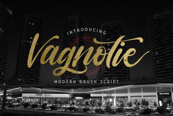 Vagnotie: Modern Hand-Brush Font