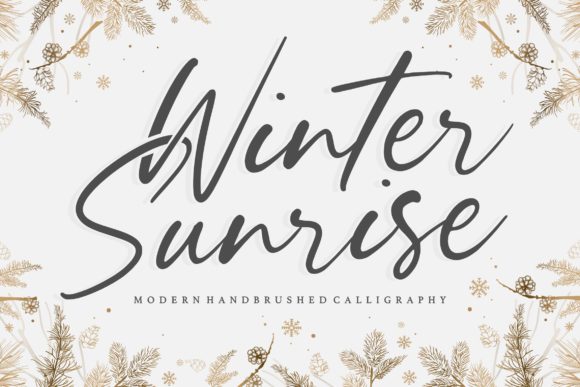 Winter Sunrise Font for Creative Projects